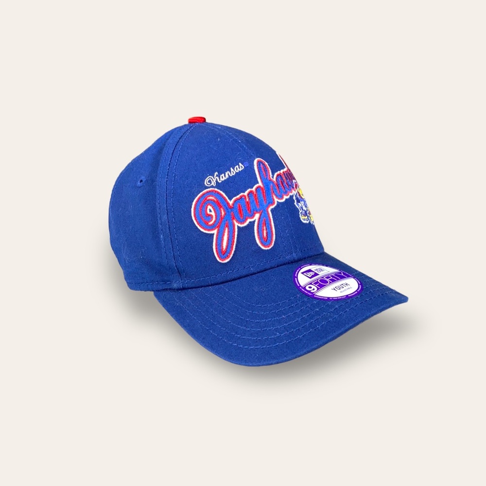 Kansas Jayhawks Youth New Era Velcro Hat